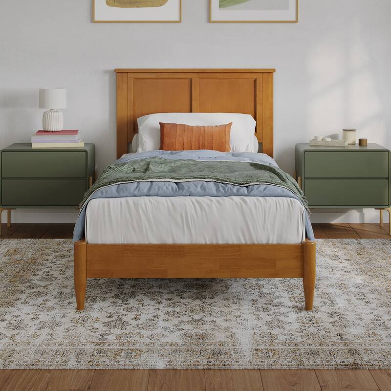Charlotte Solid Wood Low Profile Platform Bed