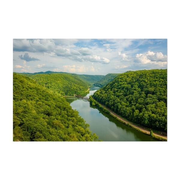 Hawks Nest State Park Ansted West Virginia Landscape Art Print/Poster ...