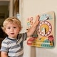 preview thumbnail 2 of 4, Wooden Toddler Calendar w/Clock & Seasons for Fine Motor Skills - Multi-Color