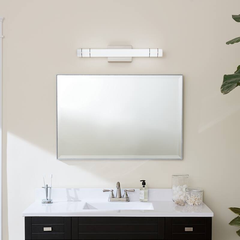 Kichler Lighting Korona Collection 24-inch Brushed Nickel Linear Bath/Vanity Light