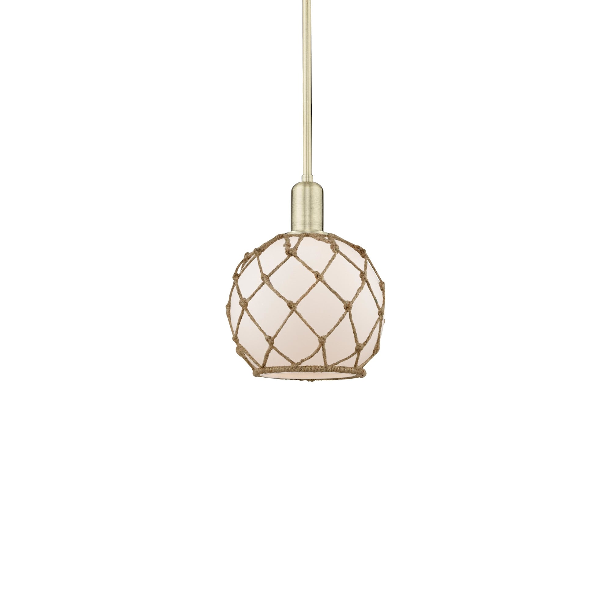 Innovations Lighting 716-1S-11-8 Farmhouse Rope Pendant Farmhouse Rope