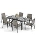preview thumbnail 12 of 49, MAISON ARTS 7/9-Piece Patio Dining Set with Metal Rectangle Expandable Table and 6/8 Textilene Dining Chairs
