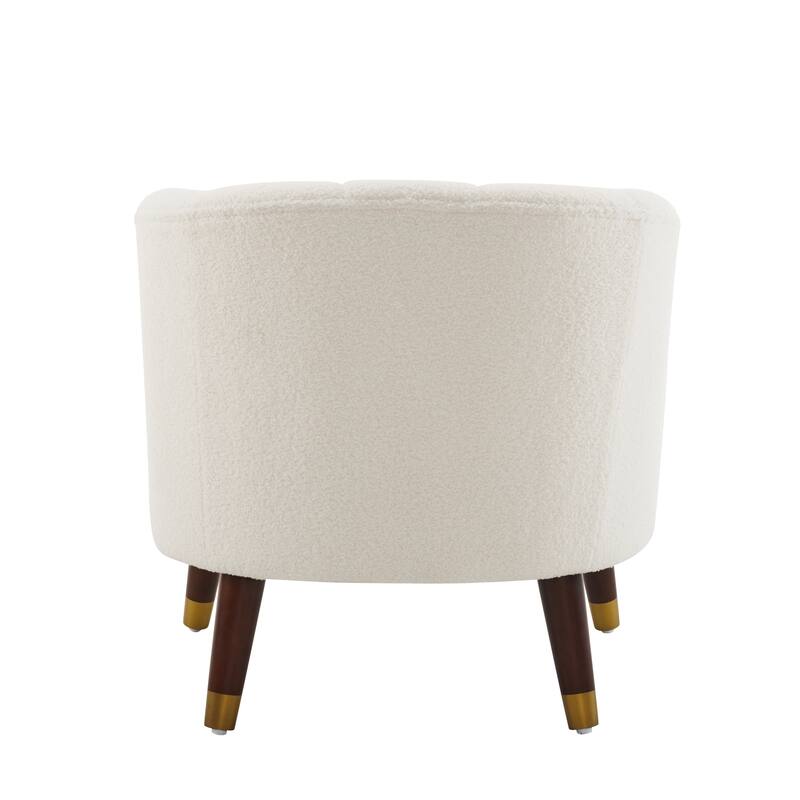 Dining Chair Velvet Upholstered Sofa Chair White Vanity Chair
