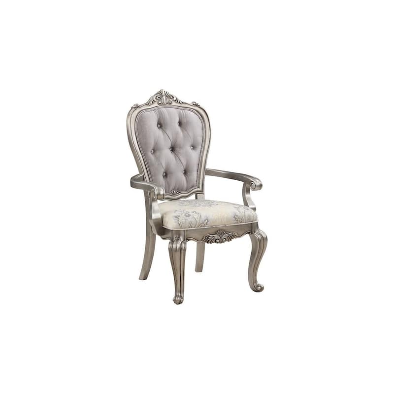 Platinum/Taupe Velvet Upholstered Wood Frame Dining Chair, Set of 2, Sturdy Dining Chair for Dining Rooms - 22.75