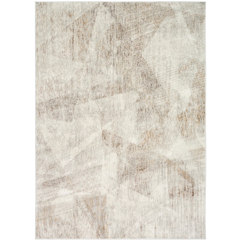 Calvin Klein CK073 Compass Indoor only Ivory / Cream Geometric Area Rug