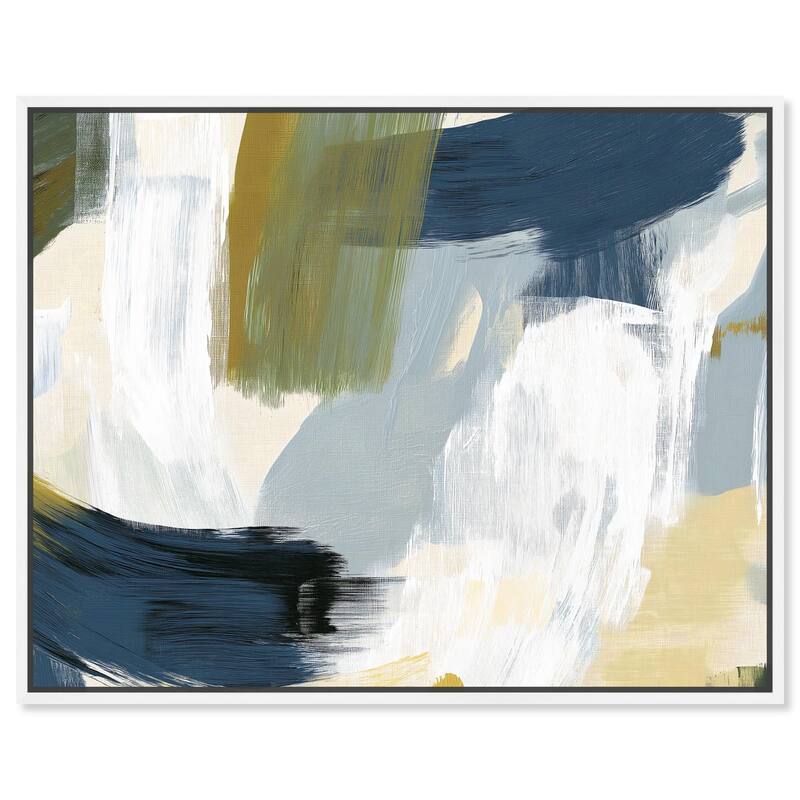 Moss Layers II Canvas by Art Remedy - White - 45" x 36"