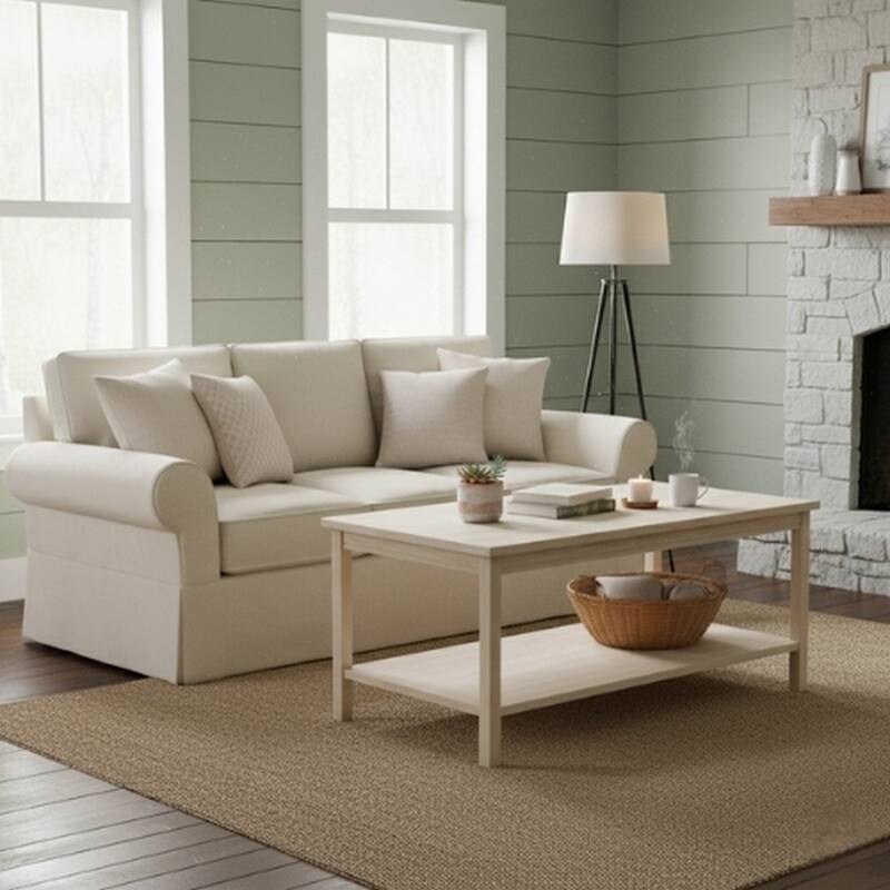 Unfinished Solid Parawood Portman Coffee Table