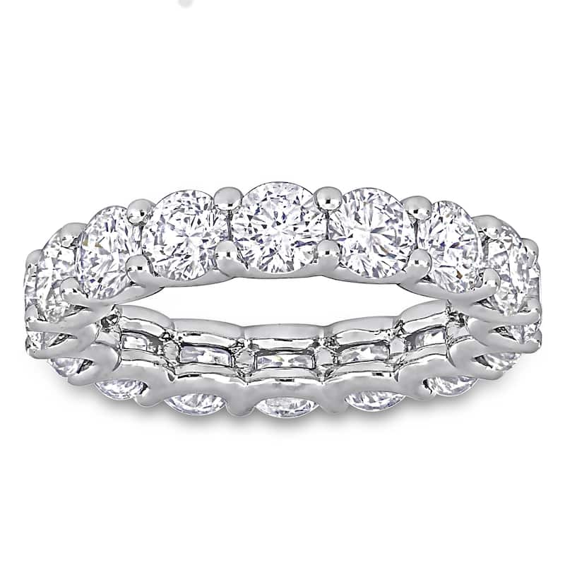 Miadora 4 3/8ct TDW Diamond Eternity Ring in 14k White Gold