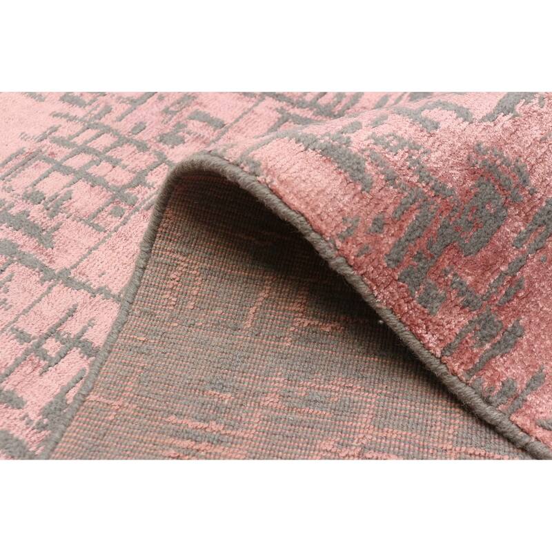 ECARPETGALLERY Hand-knotted Elysian Salmon Rug - 4'11 x 7'9