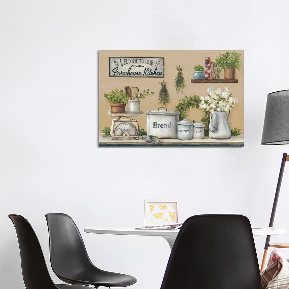 iCanvas "Garden Farmhouse Kitchen" by Pam Britton Canvas Print