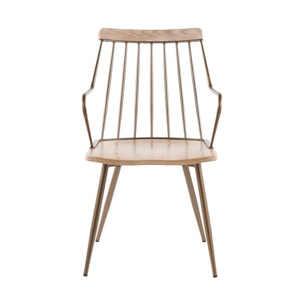 slide 2 of 9, The Gray Barn Preston Chair Antique Copper/White Washed Wood