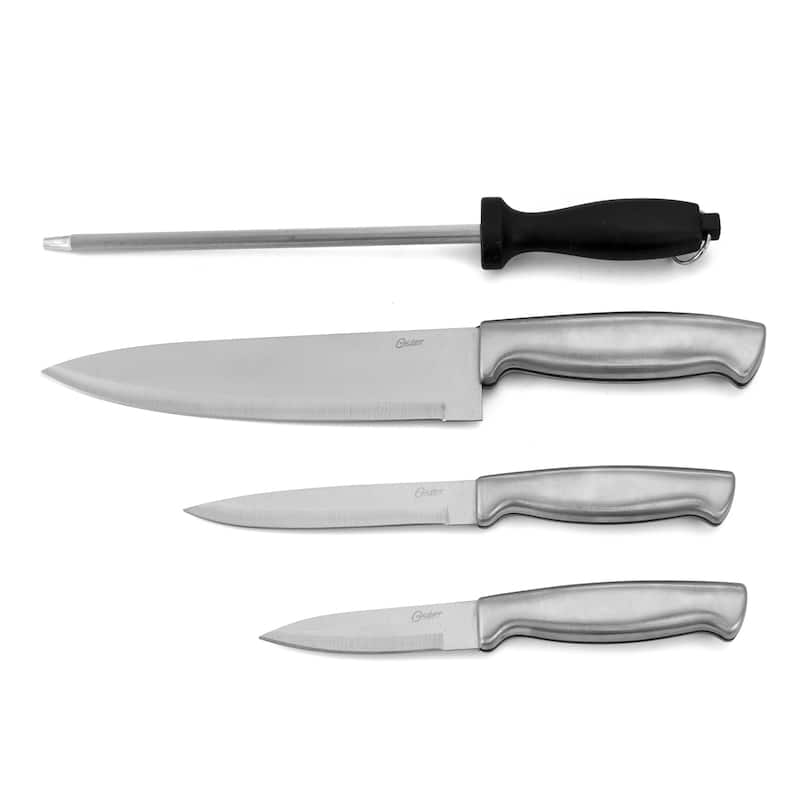 Oster Baldwyn 4 Piece Stainless Steel Cutlery Knife Set - Black