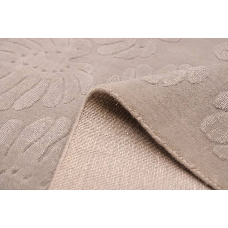 ECARPETGALLERY Hand Loomed Kashkuli Gabbeh Grey Wool Rug - 6'8 x 9'6