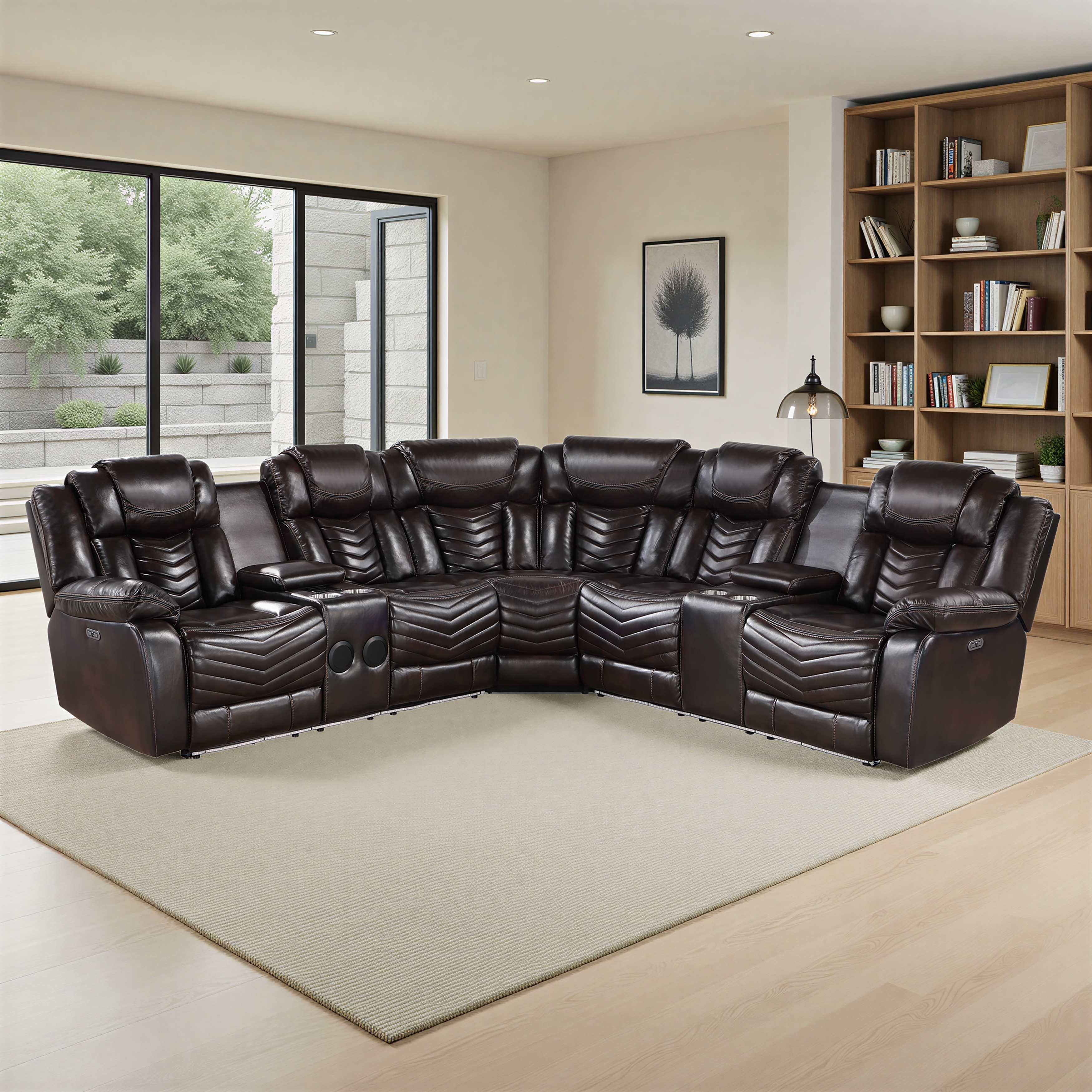 Black Leather Piece Suite Leather Lazzara Austin 118 Straight Arm