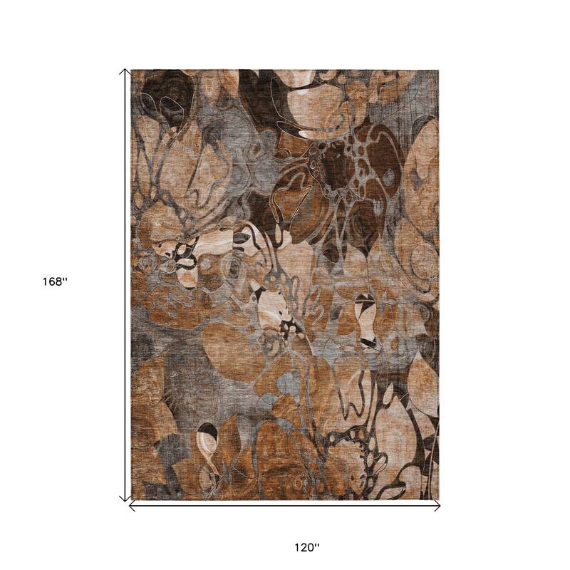 Alrira Artistic Abstract Weather Resistant Versatile Elegance Outdoor Rug