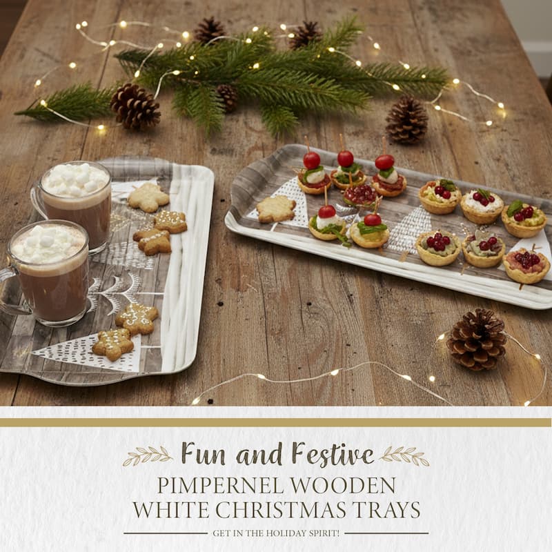 Pimpernel Christmas Trays Set
