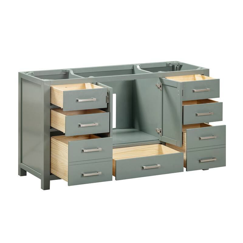 Avanity Modero 60 in. Single Sink Bathroom Vanity with Carrara Marble Top - 61"W x 22"D x 35"H