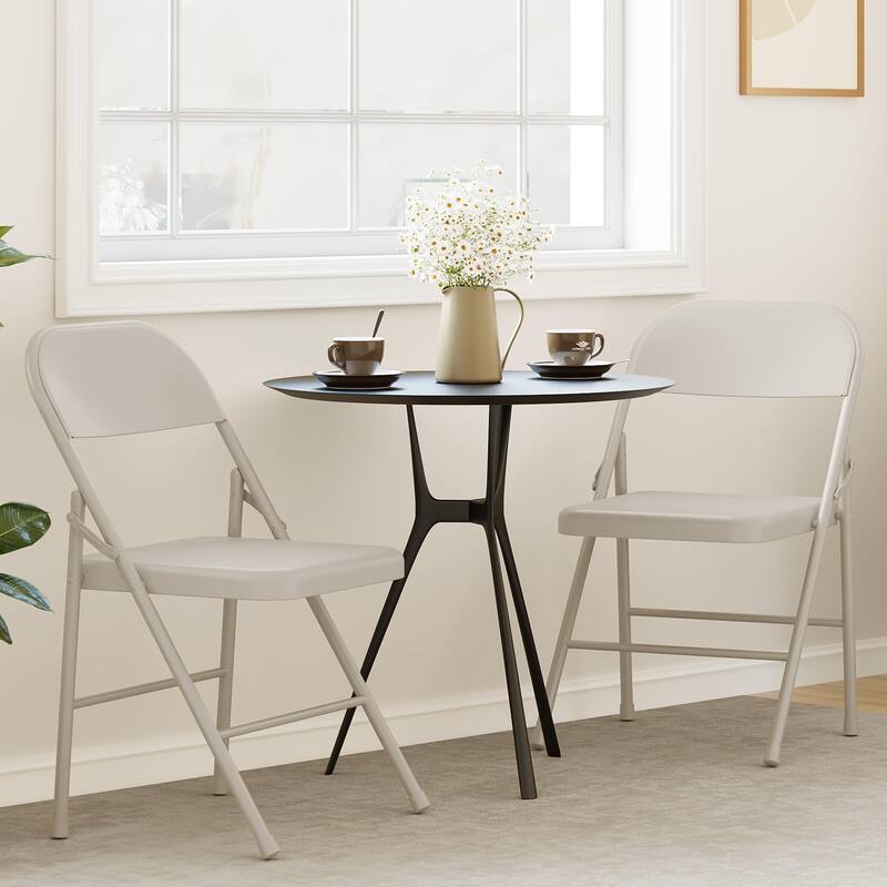 Folding Chairs Set of 4 Hold Up to 350 Pounds