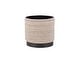 preview thumbnail 4 of 16, Handwoven Storage Ottoman with Matte Black Metal Base - Solid Wood Frame