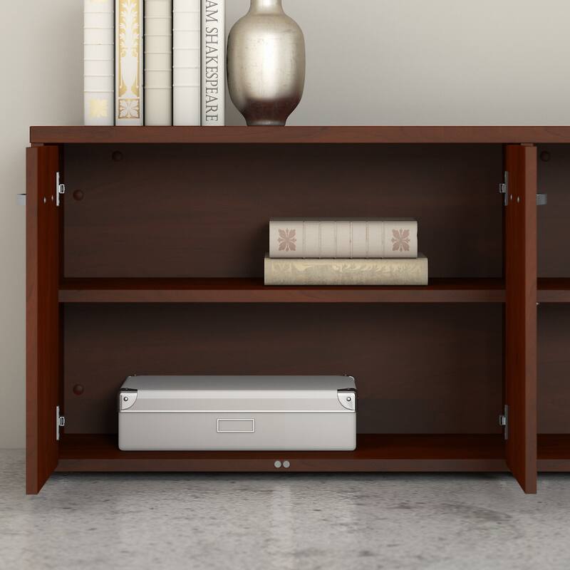 Studio C Low Storage Cabinet with Doors by Bush Business Furniture