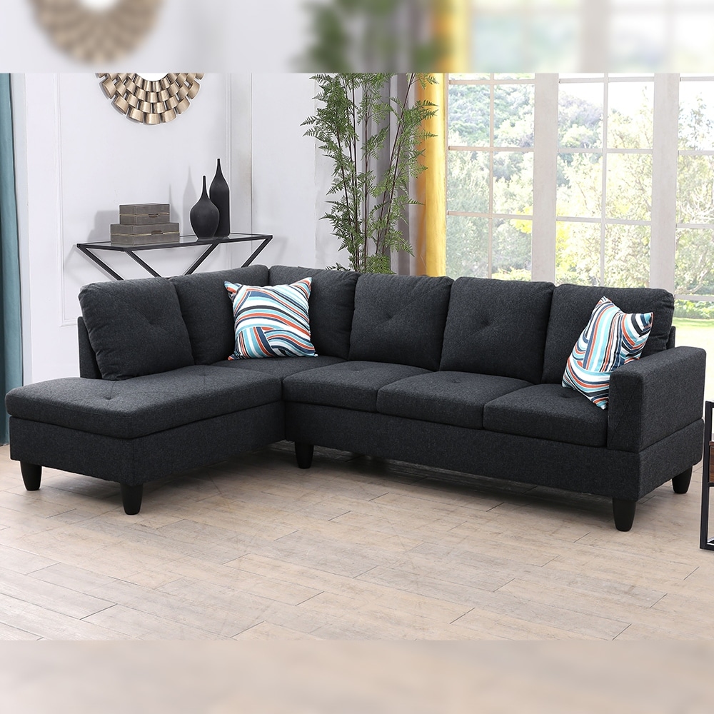 Microfiber left facing sectional hotsell