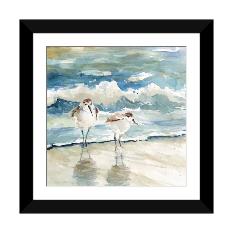 iCanvas "Beach Birds" by Carol Robinson - Black - 24x24x1