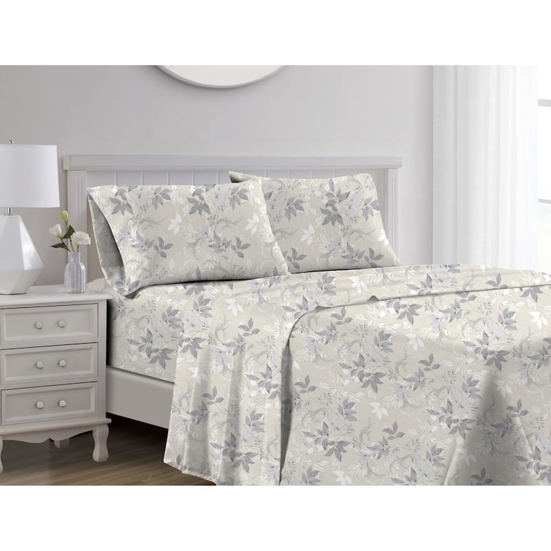 Darby Floral Cotton Sheet Set Queen