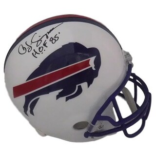 Shop Oj Simpson Autographed Buffalo Bills Replica 7683 Helmet Hof