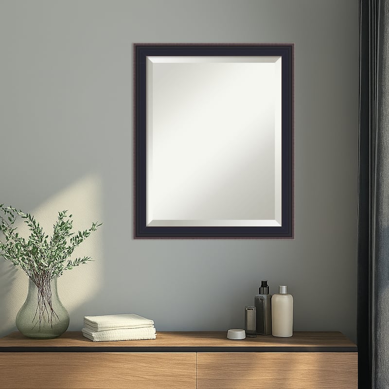 Havana Black Bronze Beveled Framed Wall Mirror - Havana Black Bronze