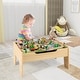 preview thumbnail 2 of 8, Costway All-in-One Kids Activity Table with Reversible Blackboard & - See Details