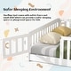 preview thumbnail 50 of 78, Twin/Full/Queen Size Floor Bed with Safety Guardrails, Toddler Floor Bed for Girls and Boys
