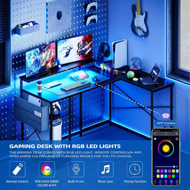 L Shaped Gaming Computer Desk