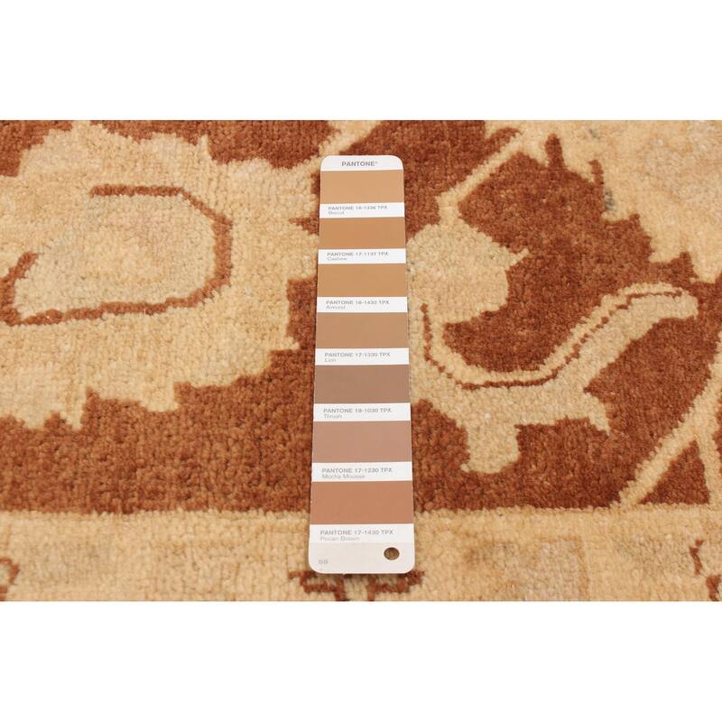 ECARPETGALLERY Hand-knotted Chobi Twisted Brown Wool Rug - 9'0 x 12'0