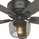 preview thumbnail 6 of 22, Hunter 52" Bennett Low Profile Ceiling Fan with Globe LED Light Kit and Handheld Remote