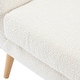 preview thumbnail 9 of 9, Almond Boucle Tufted Back Accent Chair by Christopher Knight Home