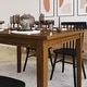 preview thumbnail 3 of 18, Classic Wood Dining Table with Offset Tapered Legs