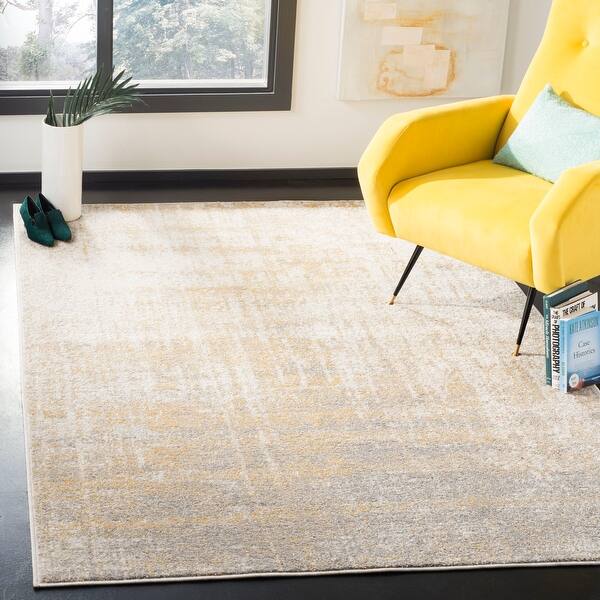 Shop Safavieh Adirondack Modern Abstract Cream Gold Rug