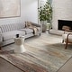 preview thumbnail 1 of 7, Alexander Home Bradford Modern Abstract Area Rug 2'-3" x 4' - Pebble / Multi