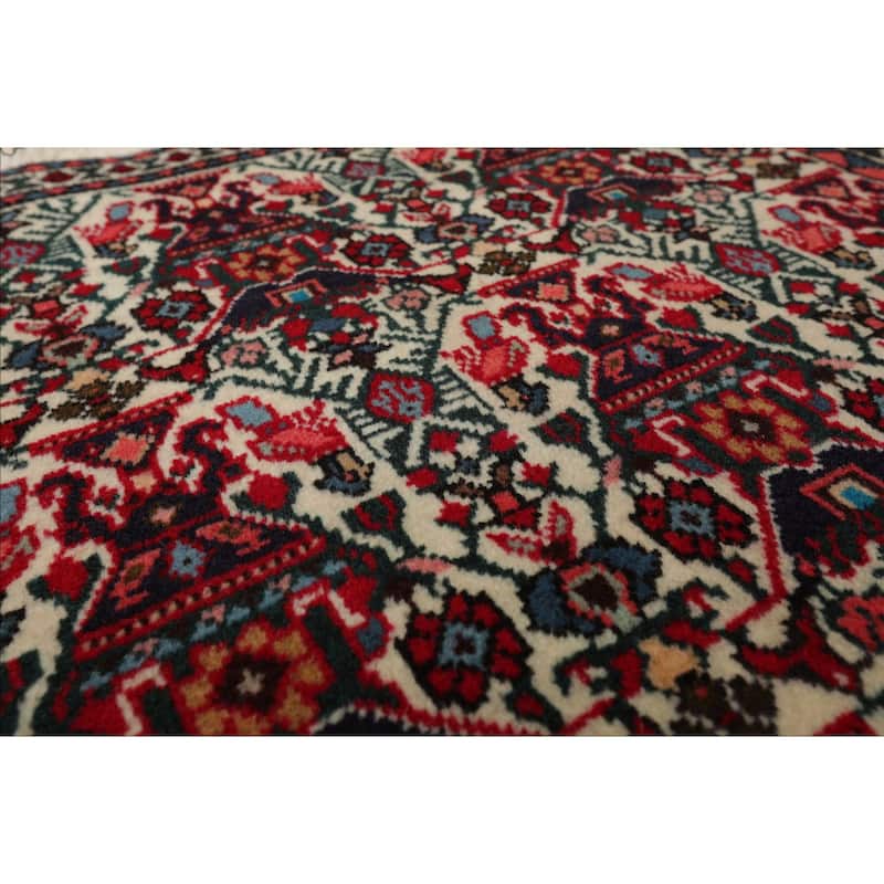 2'2''x3'7'' Hand Knotted Wool Ivory Abadeh Traditional Rug - 2' 2'' x 3' 7''