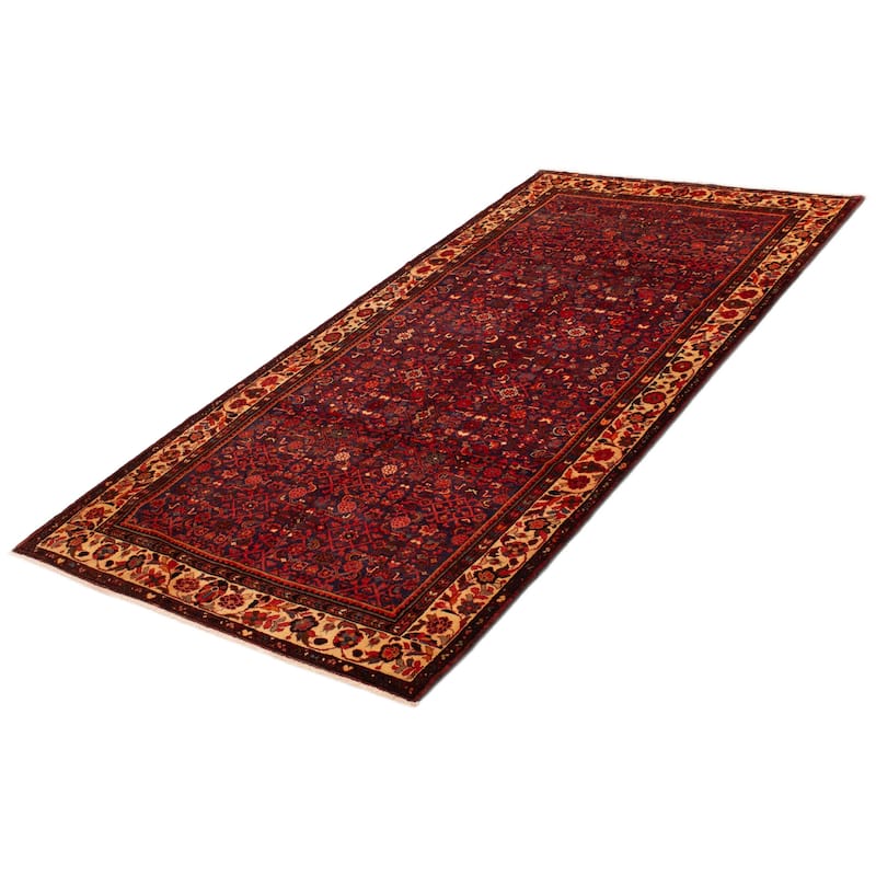 ECARPETGALLERY Hand-knotted Andelz Navy Wool Rug - 5'5 x 11'3