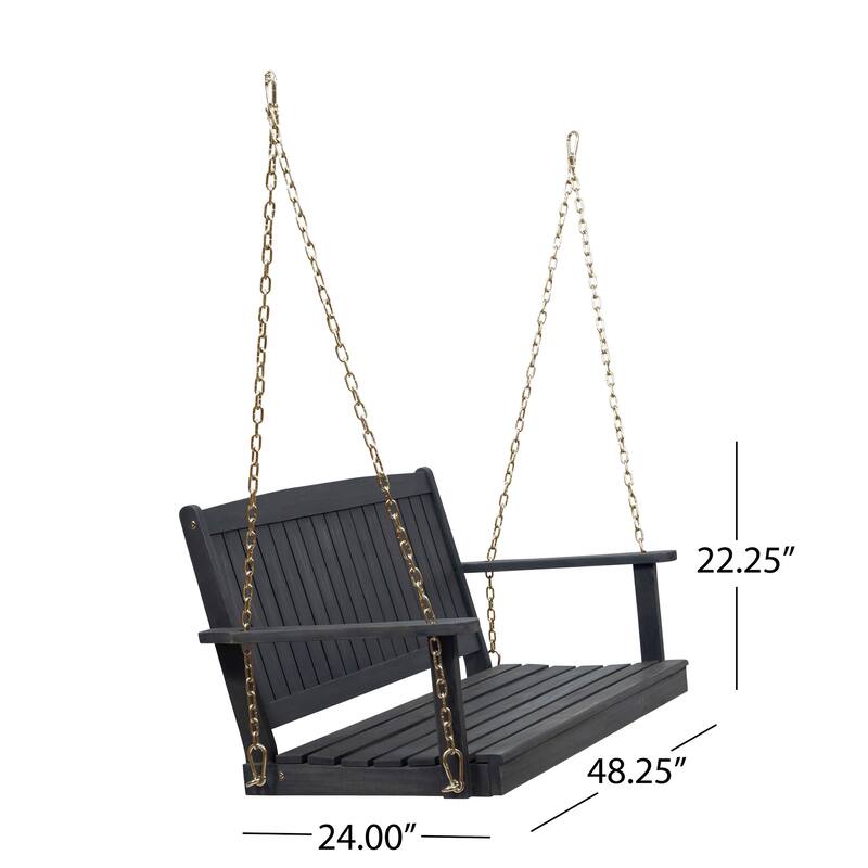 Acacia Wood Porch Swing