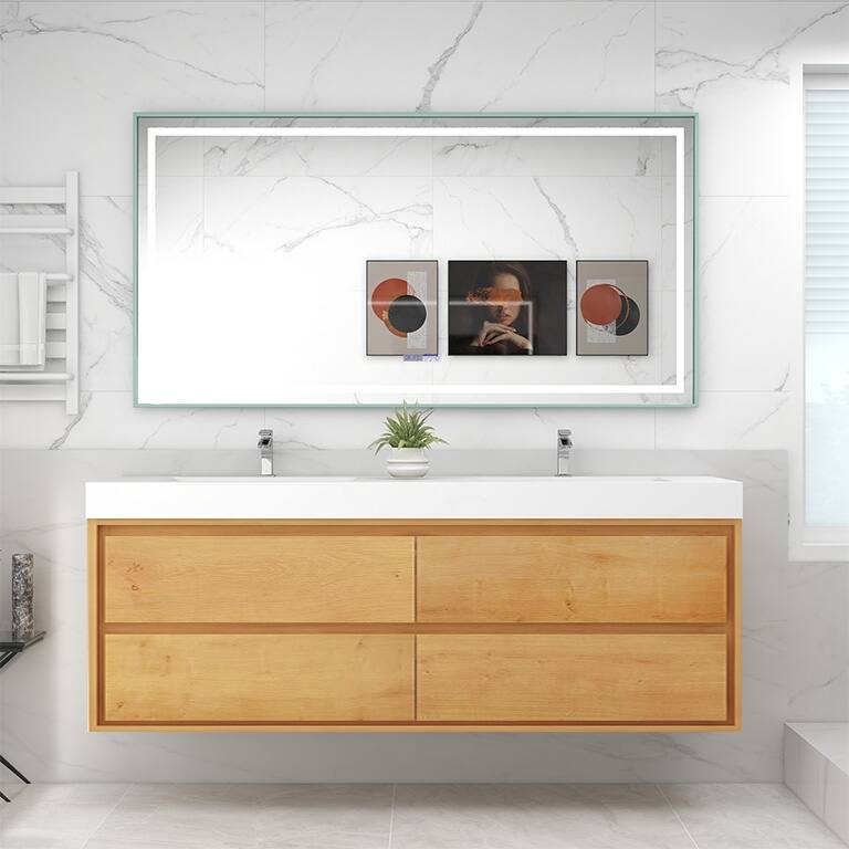 Morava 72" Floating Vanity with Double Sink - 72