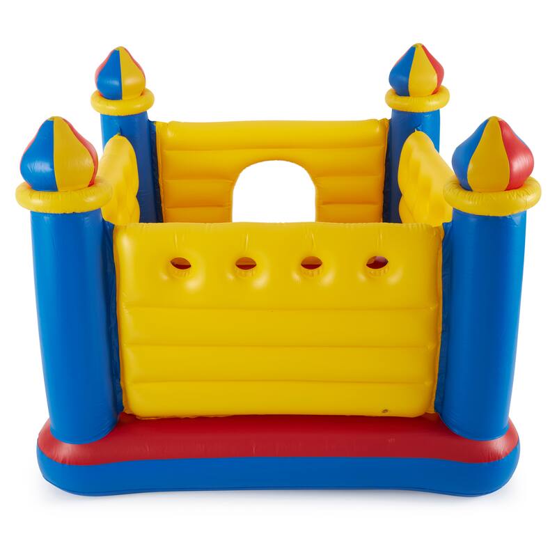 Intex Inflatable Colorful Jump-O-Lene Castle Bounce House, for 2 Kids Ages 3-6 - 26