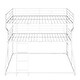preview thumbnail 17 of 16, Full XL over Twin XL over Queen Size Triple Bunk Bed with Ladders, Black Metal Frame, Industrial Style