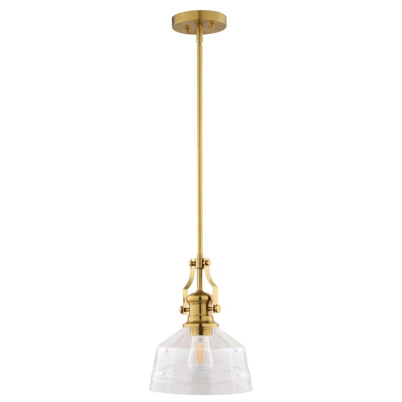 Beloit Farmhouse Kitchen Island Mini Pendant Ceiling Light Clear Seeded Glass