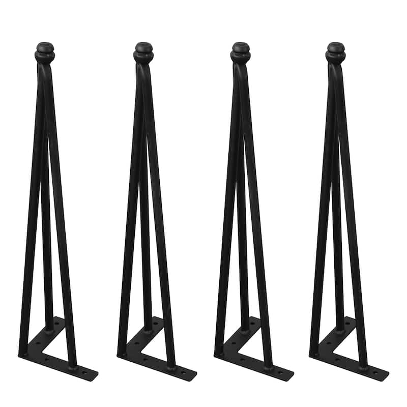 4 Piece Hairpin Metal Table Legs Furniture Legs