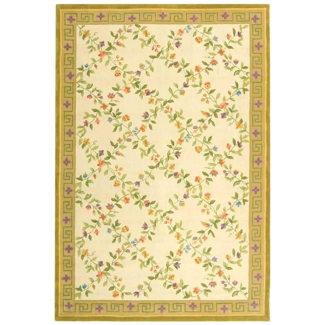 SAFAVIEH Handmade Berkeley Bice Botanical Wool Rug - 8' 9" x 11' 9" - Multi - Runner/Rectangle