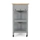 preview thumbnail 7 of 15, Byway Contemporary Kitchen Cart with Wheels by Christopher Knight Home