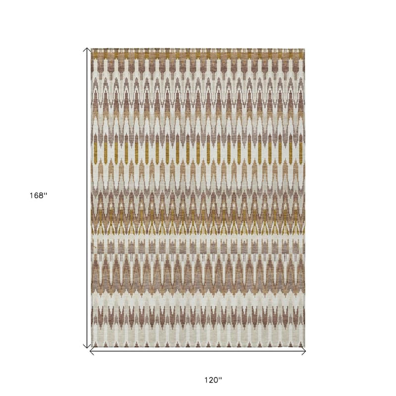 HomeRoots Southwestern Transitional Rectangle Outdoor Rug