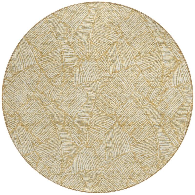 HomeRoots Floral Transitional Rectangle Outdoor Rug